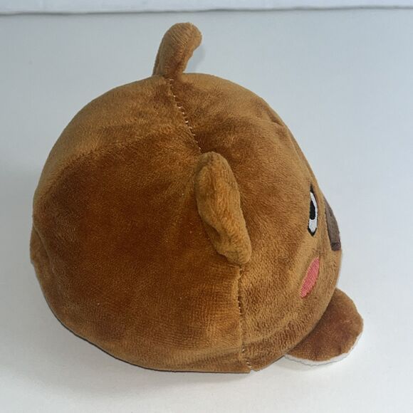 RMS Int’l reversible bear white brown plush stuffed animal smile - Picture 10 of 11